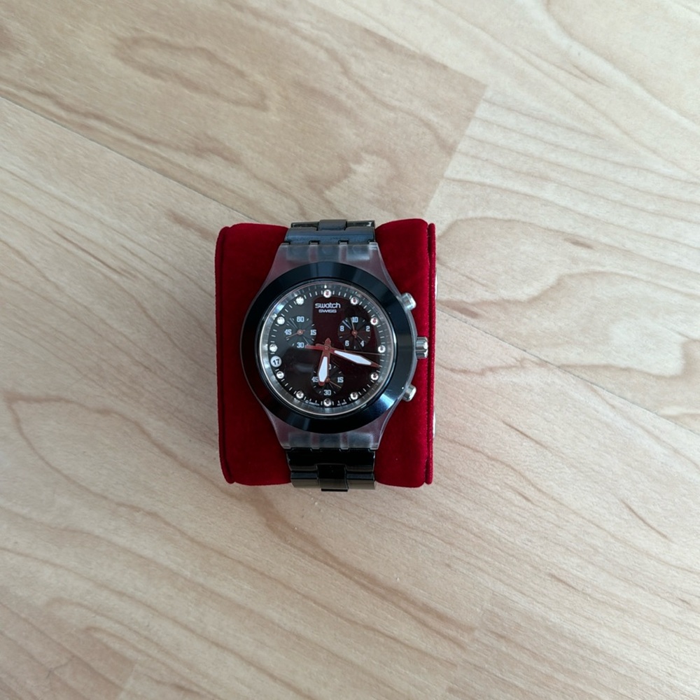 Swatch watch black